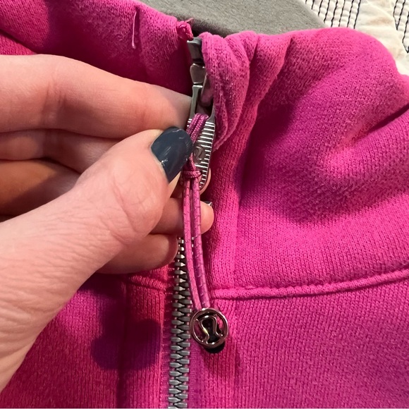 Lululemon Sonic Pink Scuba Oversized Half-Zip M/L - Picture 4 of 5